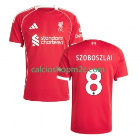 Liverpool Dominik Szoboszlai 8 Maglia Prima 2025/2026 Manica Corta
